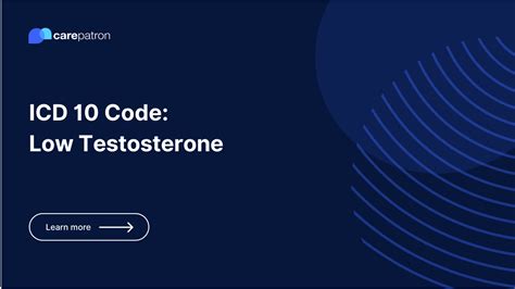 icd 10 for low testosterone|Low Testosterone ICD